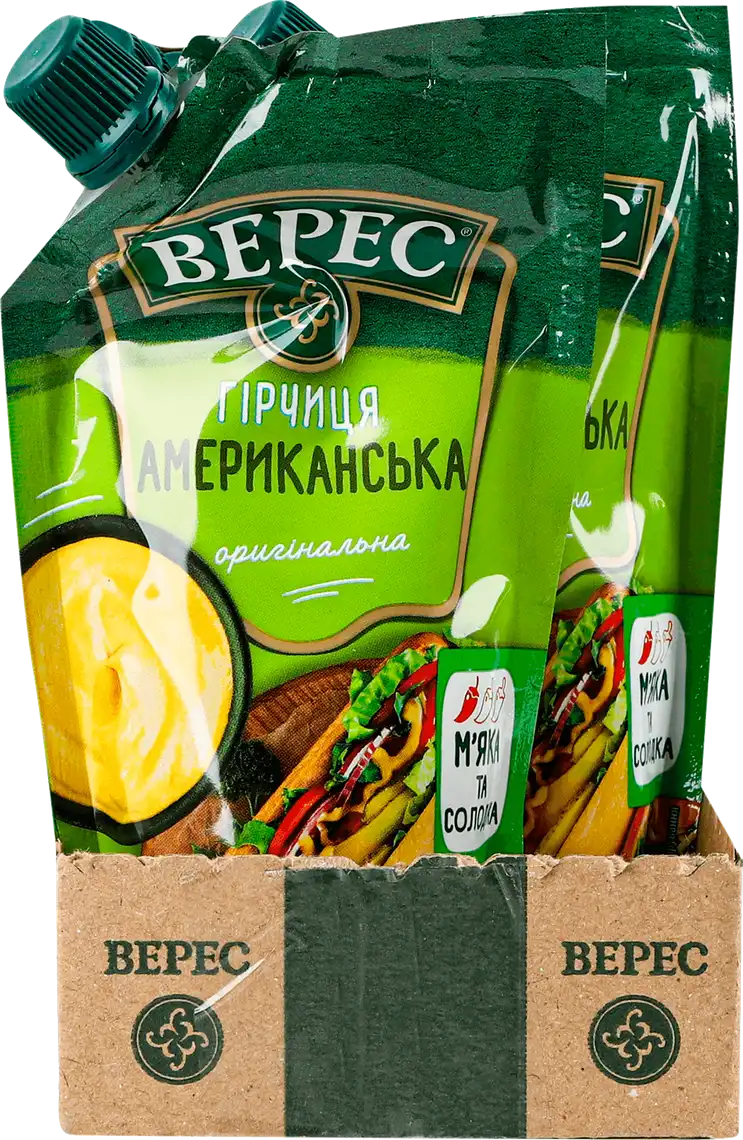 Фото 3 - Гірчиця Верес Американська оригінальна 120 г