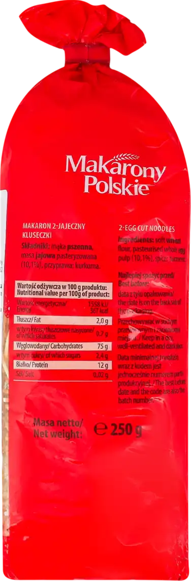 Фото 2 - Макаронні вироби Makarony Polskie Kluseczki 2-jajeczne, 250 г