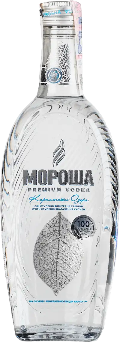 Фото 1 - Горілка Мороша Карпатські Озера 40% 0.5 л
