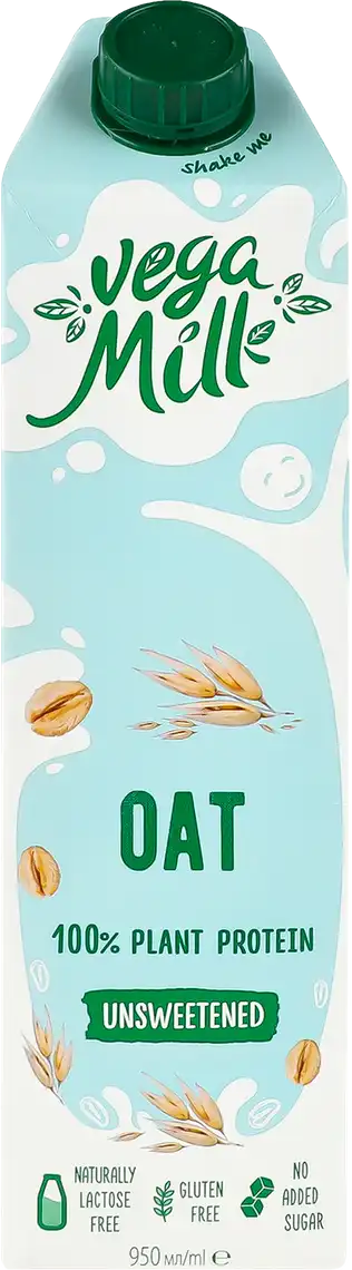 Фото 1 - Напій Vega Milk вівсяний 1.5% 950 мл