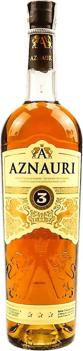 Фото 1 - Коньяк Aznauri 3 зірки 40% 700 мл