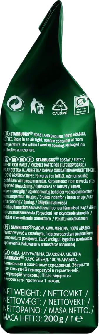 Фото 2 - Кава мелена Starbucks House Blend арабіка 200 г