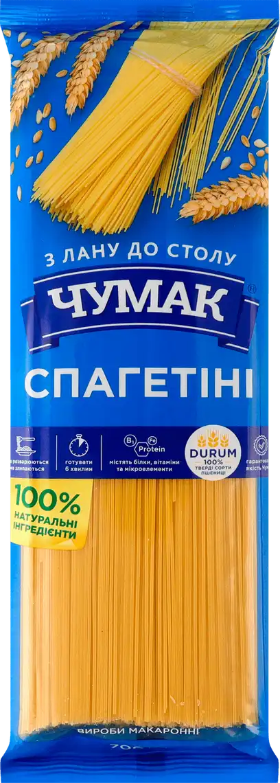 Фото 1 - Макаронні вироби Чумак Спагетіні, 700 г