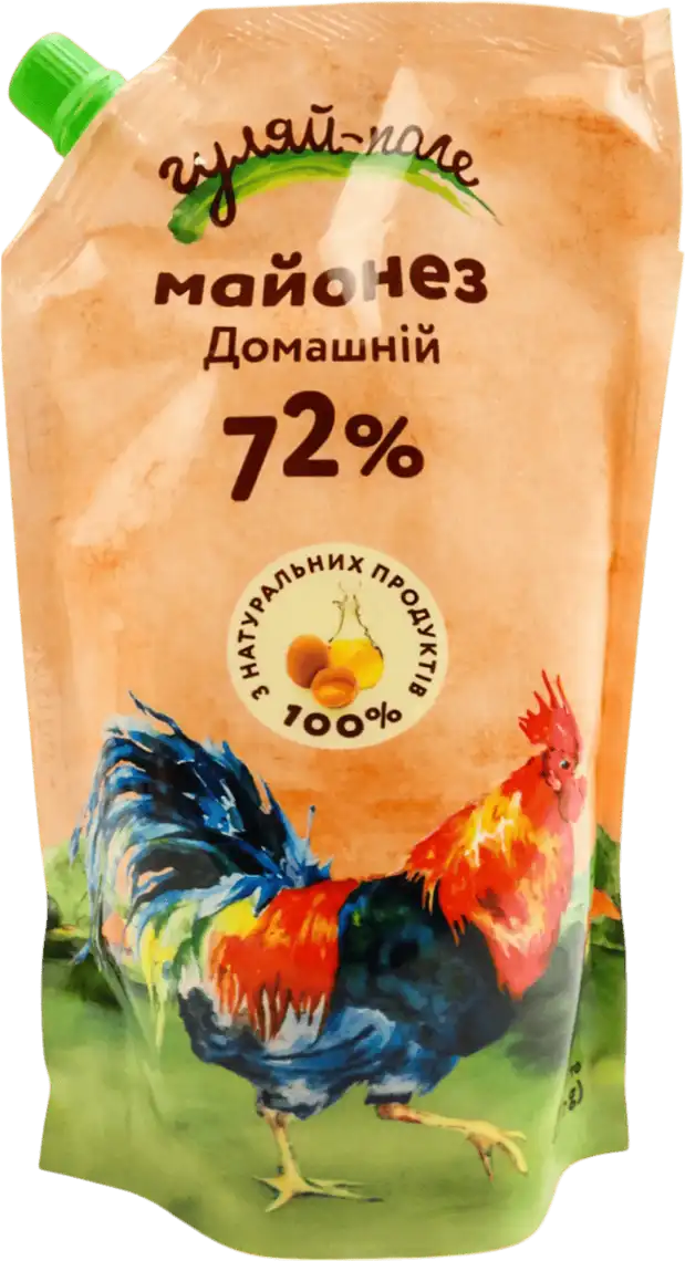 Фото 1 - Майонез Гуляй-поле Домашній 72% 500 г 