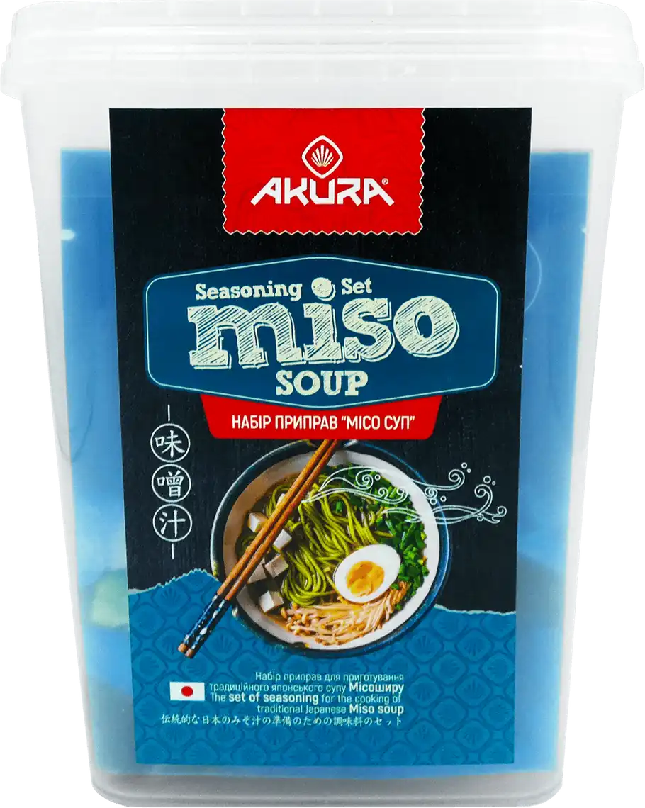 Фото 1 - Набір Akura для приготування miso супу 180 г