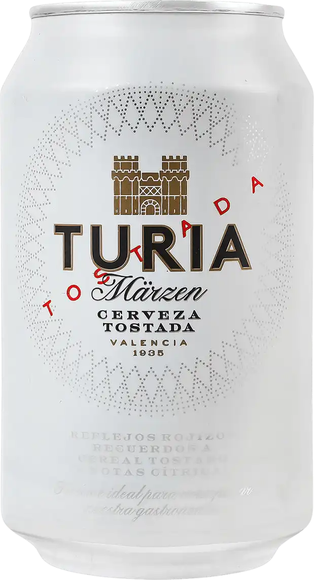 Фото 1 - Пиво Turia напівтемне фільтроване 5.4% 0.33 л