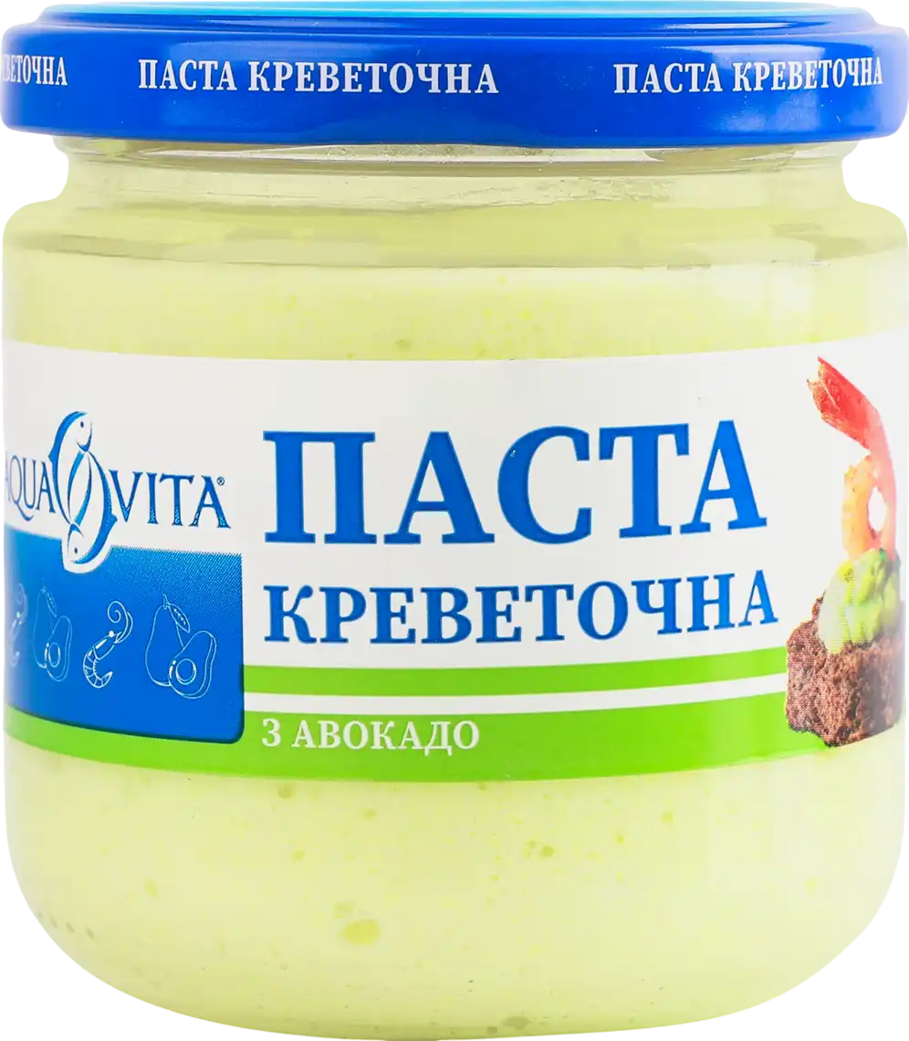Фото 1 - Паста Aqua Vita креветочна з авокадо 150 г