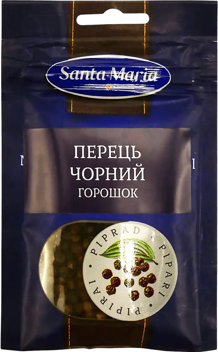 Фото 1 - Перець Santa Maria чорний горошок 22 г