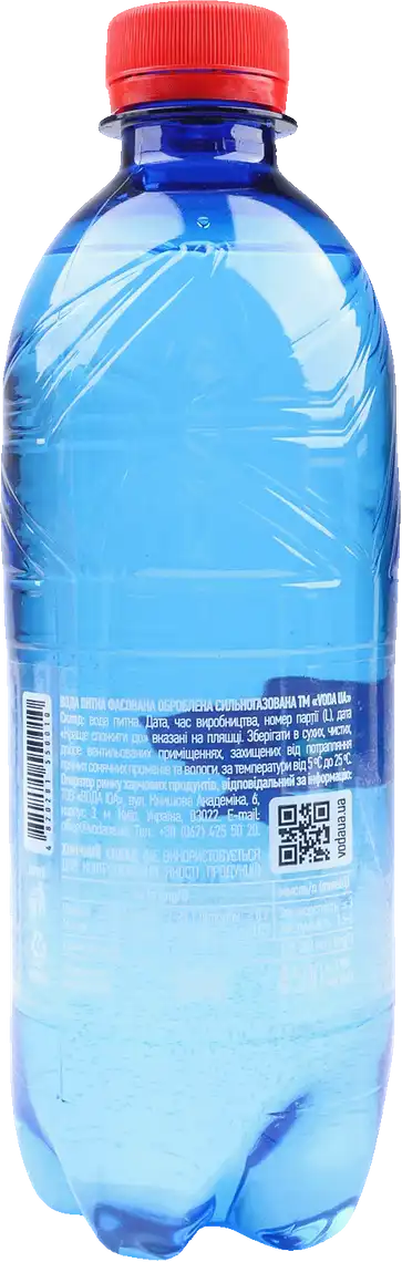 Фото 2 - Вода Voda UA Карпатська питна сильногазована високогірна джерельна 0.5 л
