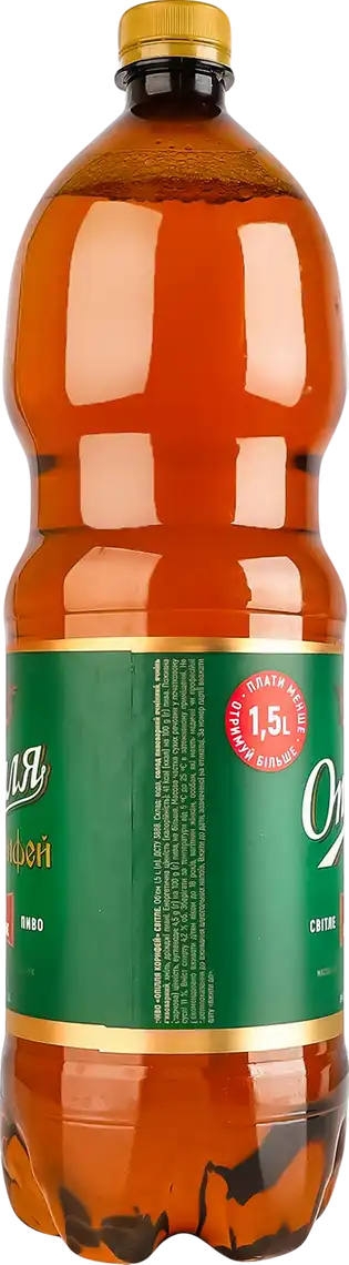 Фото 2 - Пиво Опілля Корифей світле 4.2% 1.5 л