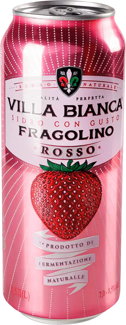 Фото 1 - Сидр Fragolino Rosso Villa Bianca 7-8.5% 0.5 л  