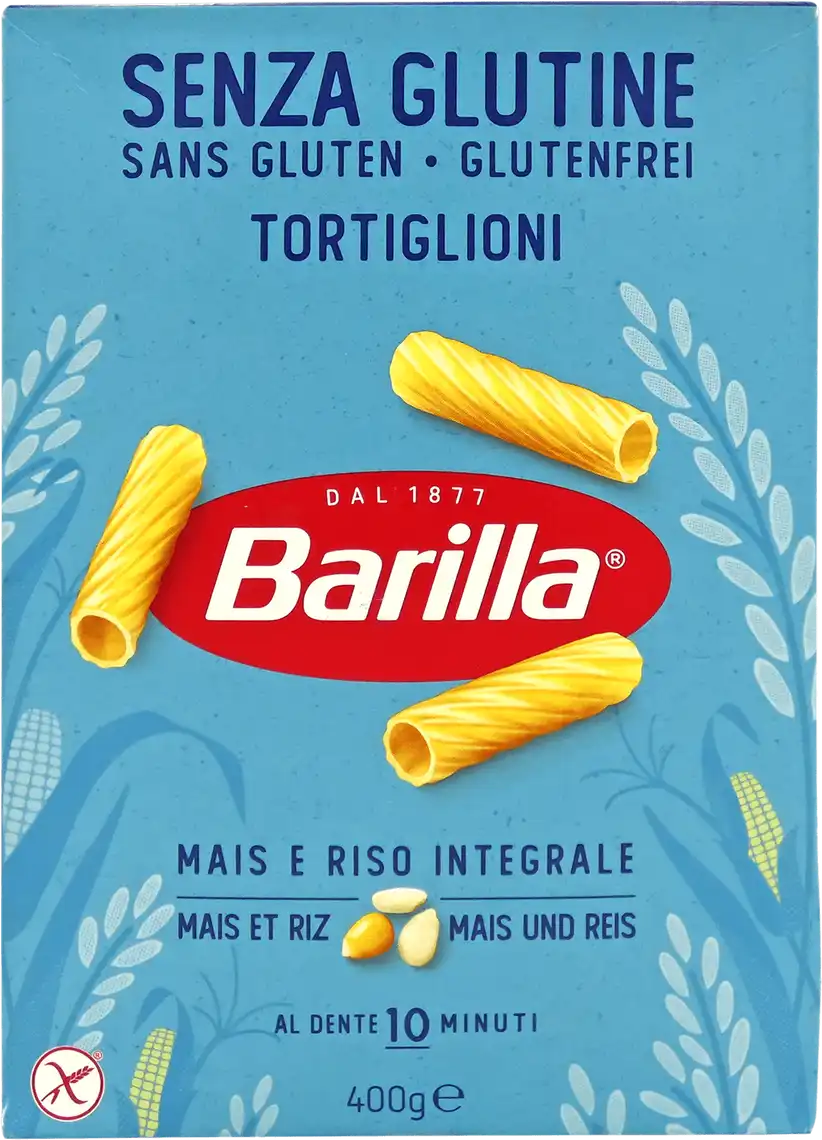 Фото 1 - Макаронні вироби Barilla Tortiglioni Тортільоні без глютену 400 г