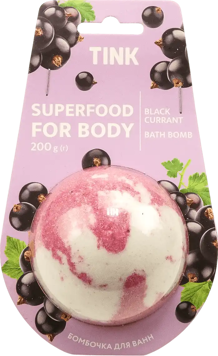 Фото 1 - Бомбочка-гейзер Tink Black Currant для ванн 200 г
