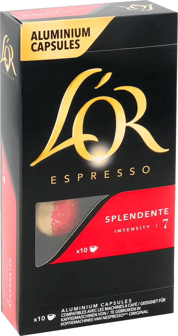 Фото 2 - Кава мелена L'OR Espresso Splendente натуральна смажена у капсулах 10x5.2г