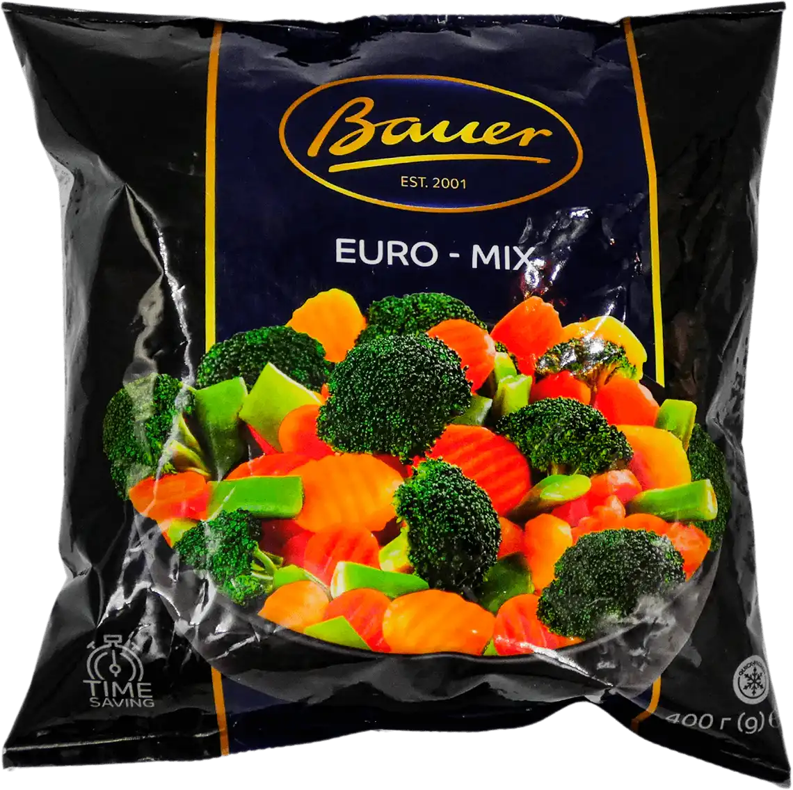 Фото 1 - Суміш овочева Bauer Євро-мікс 400 г