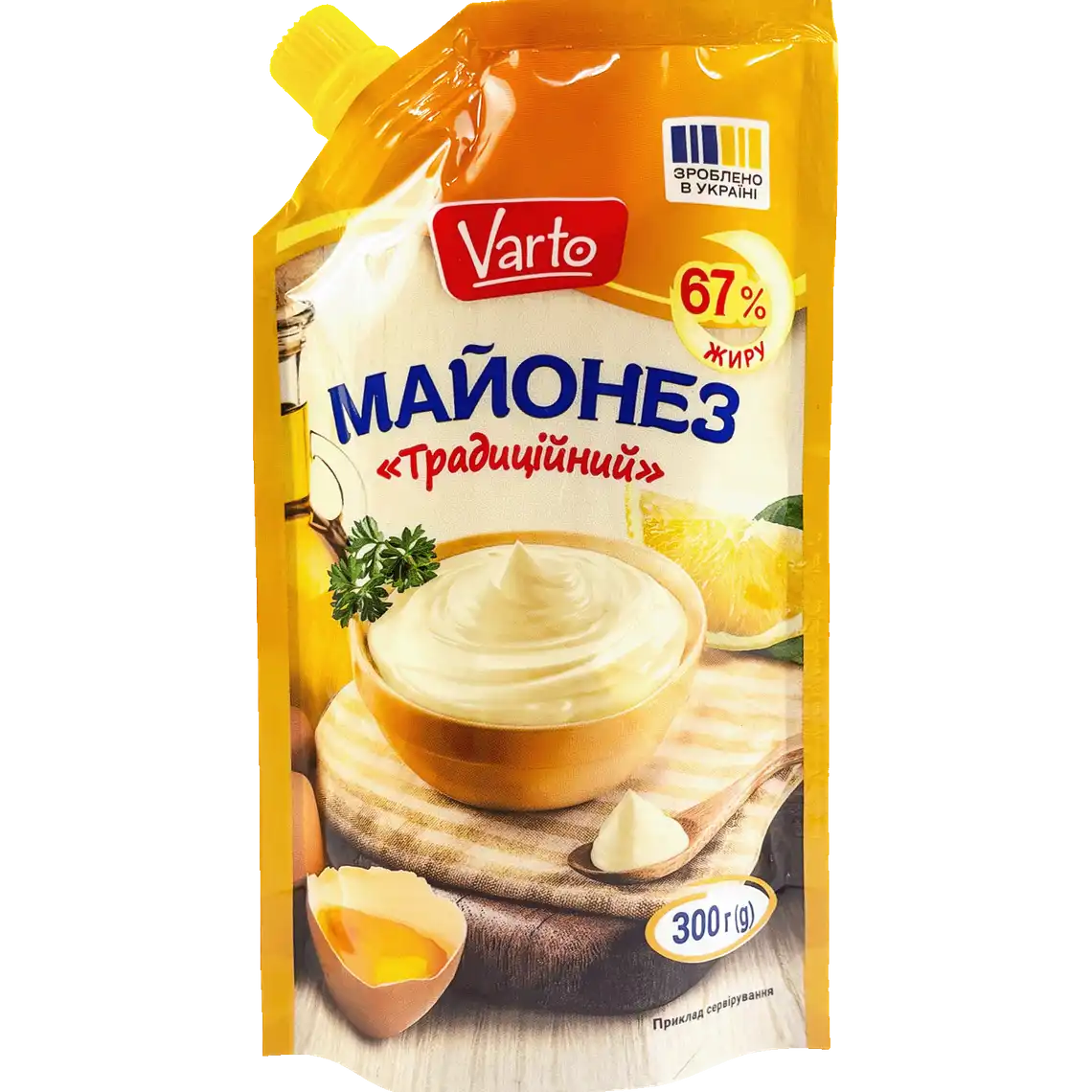 Фото 1 - Майонез Varto Традиційний 67% 300 г