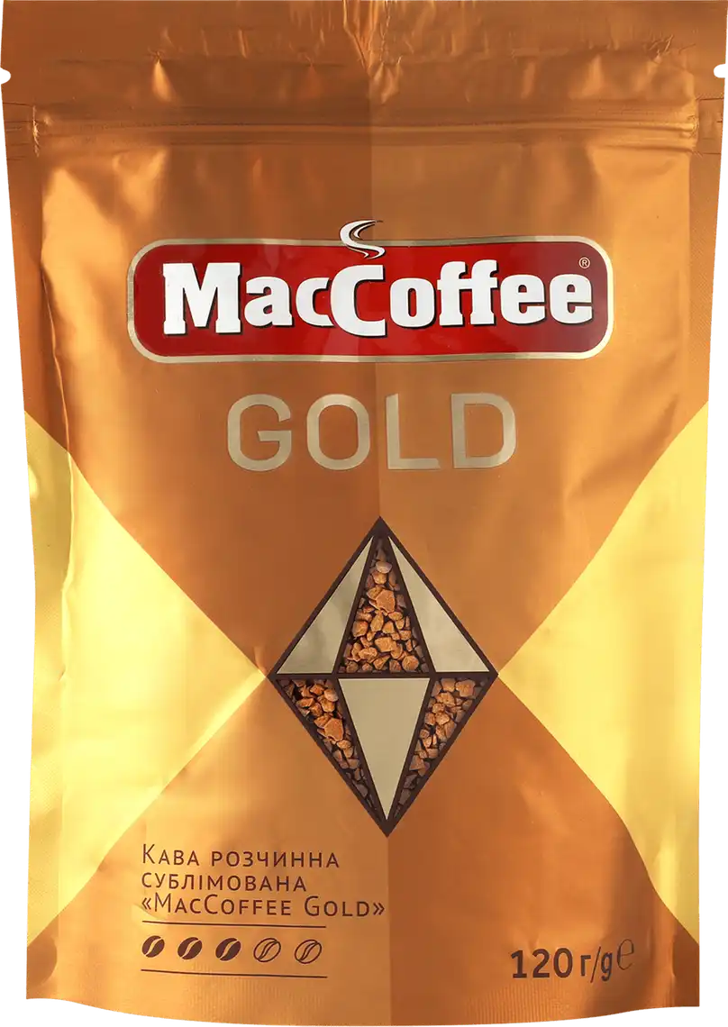 Фото 1 - Кава розчинна MacCoffee Gold 120 г