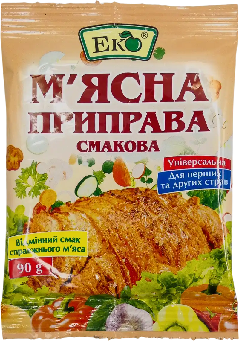 Фото 1 - Приправа Еко смакова м'ясна 90 г