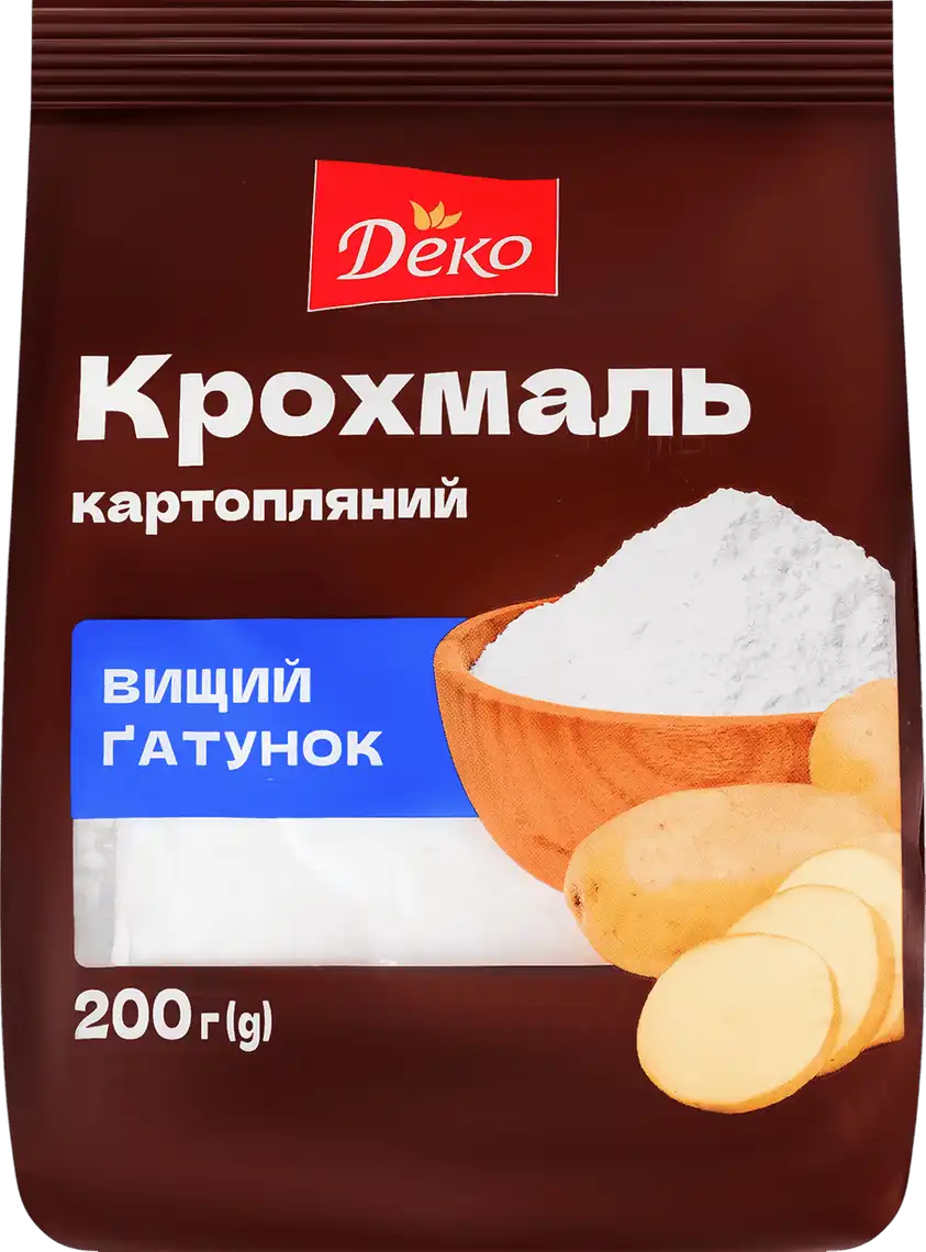 Фото 1 - Крохмаль картопляний Деко 200 г