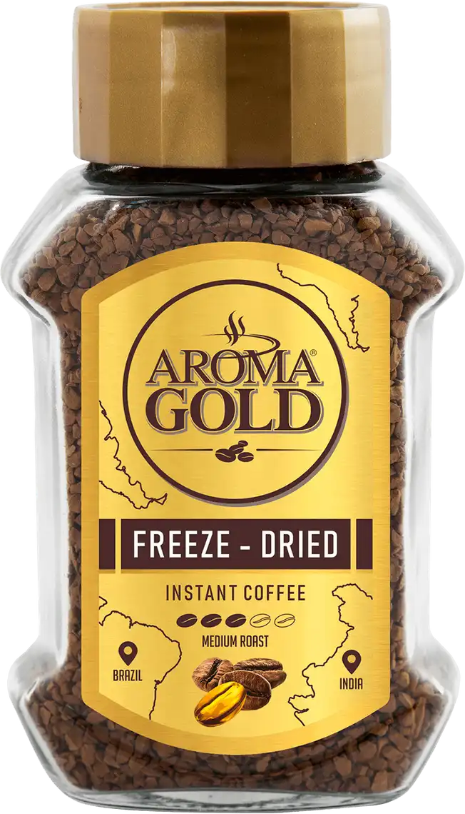 Фото 1 - Кава розчинна Aroma Gold 100 г