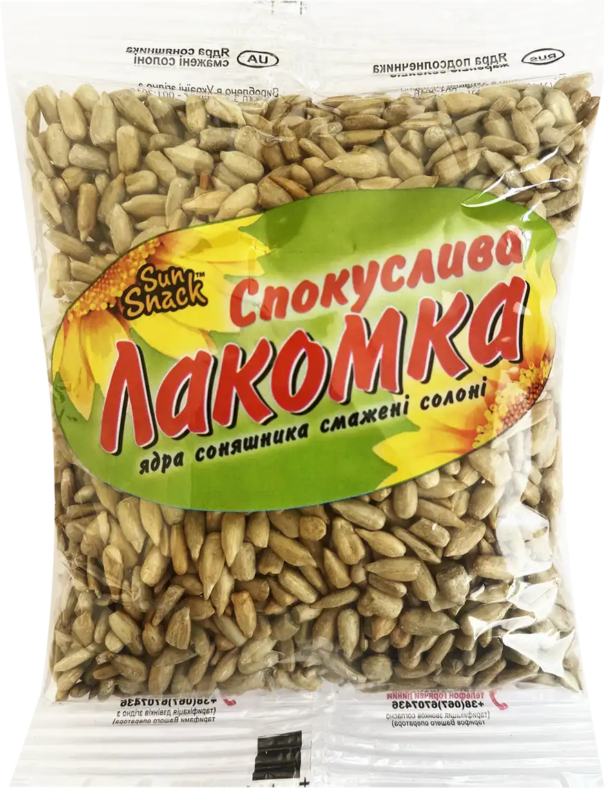 Фото 1 - Ядро соняшника Sun Snack Спокуслива Лакомка смажене солоне 130 г