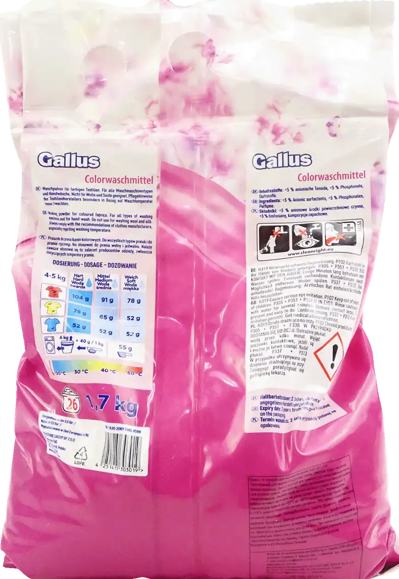 Фото 2 - Пральний порошок Gallus Color 1.7 кг
