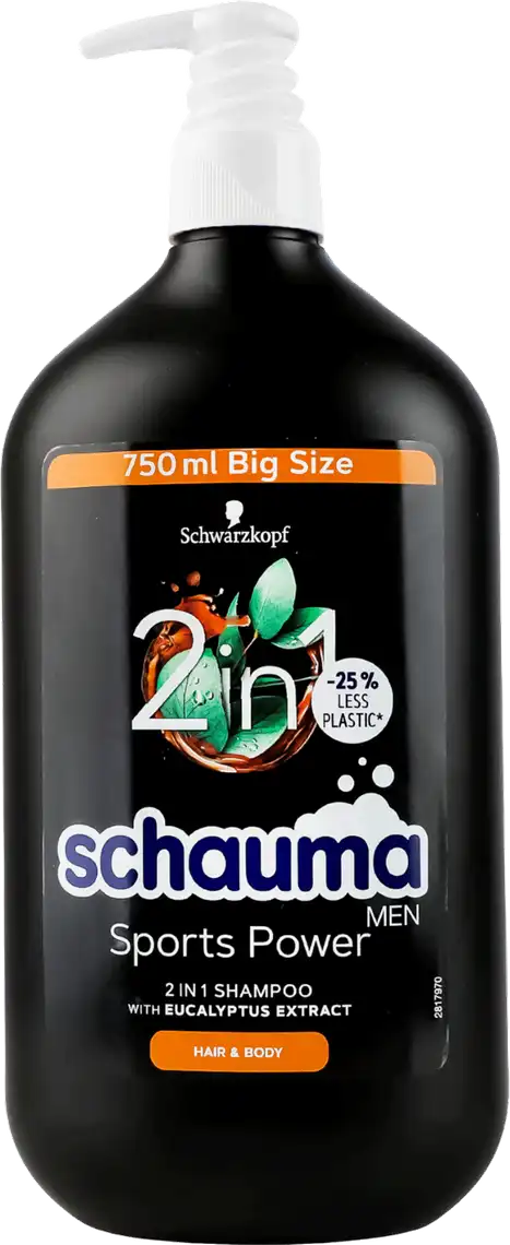 Фото 1 - Шампунь для чоловіків Schauma Sports Power 750 мл