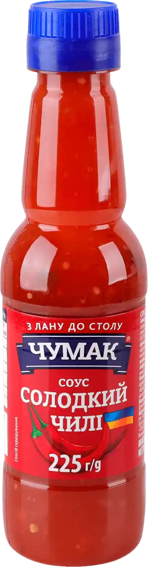 Фото 1 - Соус Чумак Солодкий чилі пастеризований 225 г