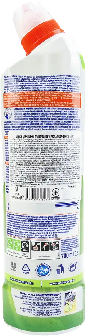 Фото 2 - Засіб для чищення туалету Domestos Aroma Power Свіжість цитрусу 700 мл