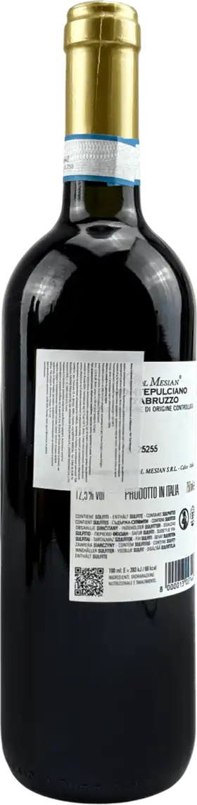 Фото 2 - Вино Col Mesian Montepulciano d'Abruzzo DOC червоне сухе 12.5% 0.75 л