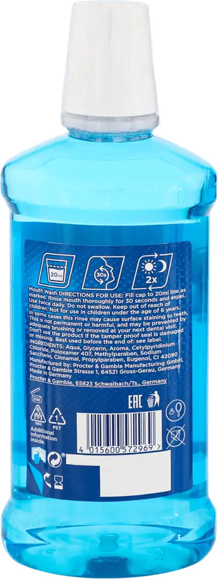 Фото 2 - Ополіскувач для ротової порожнини Oral-B Professional Protection 500 мл