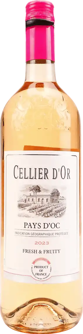 Фото 1 - Вино Cellier d'Or рожеве сухе 12.5% 1 л