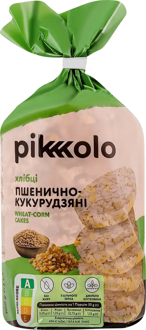 Фото 1 - Хлібці Піколо пшенично-кукурудзяні 100 г
