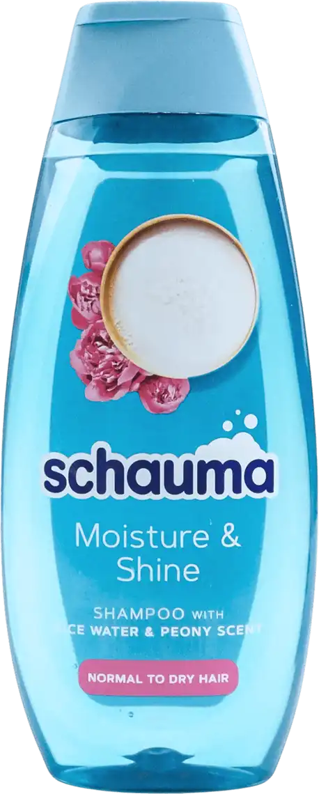 Фото 1 - Шампунь Schwarzkopf Schauma Moisture & Shine для нормального та сухого волосся 400 мл
