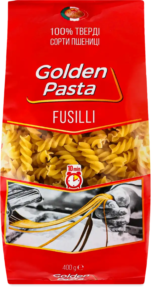 Фото 1 - Макаронні вироби Golden Pasta Спіралi 400 г