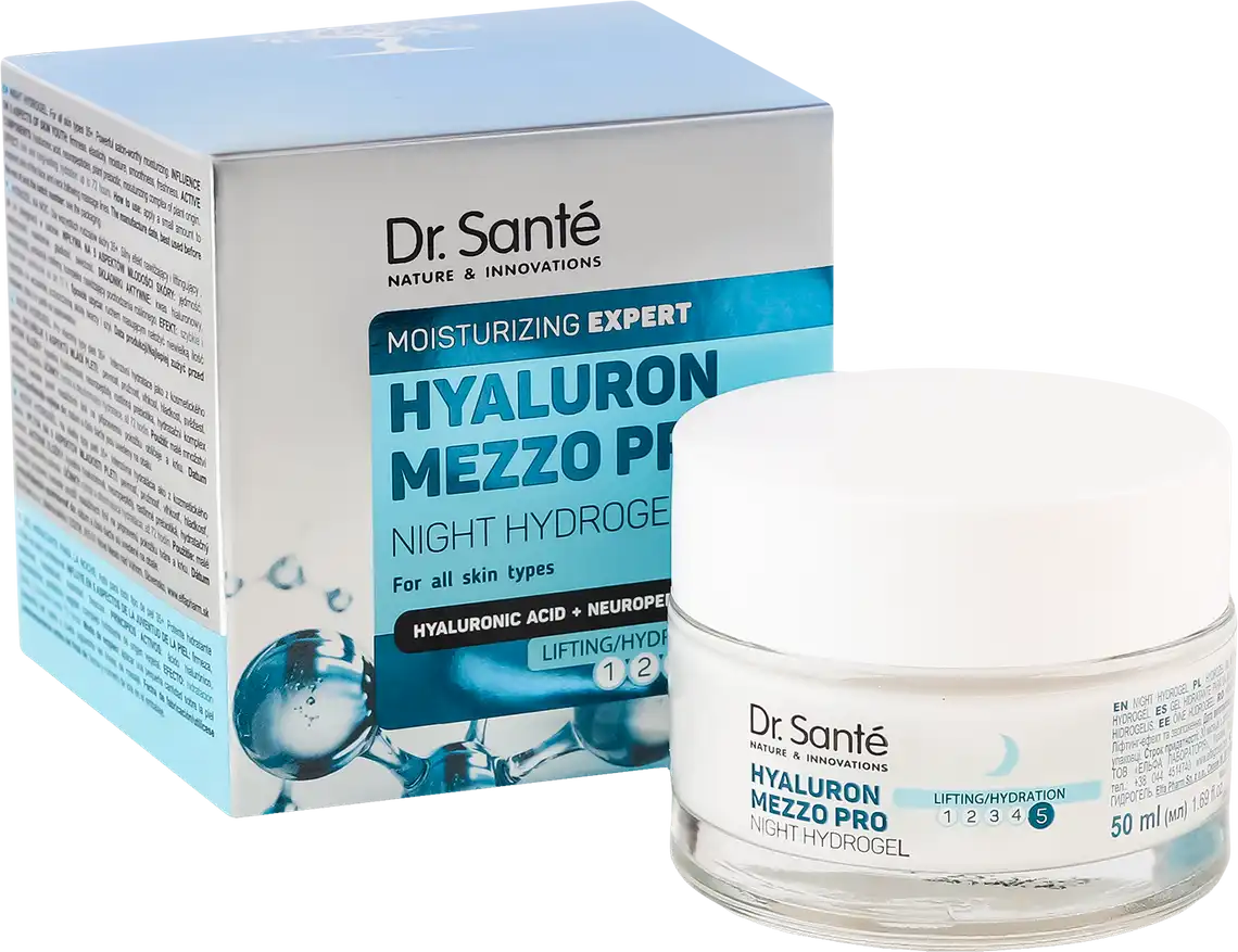 Фото 1 - Гідрогель Dr.Sante Hyaluron Mezzo Pro нічний 50 мл