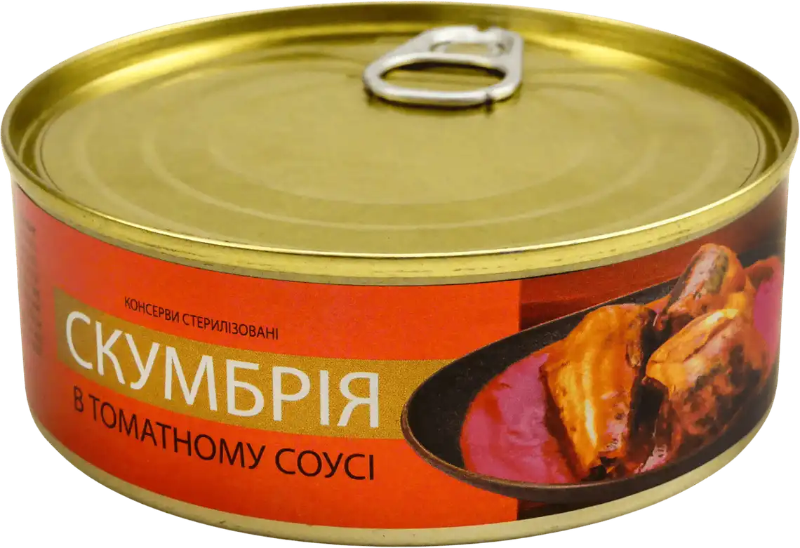 Фото 1 - Скумбрія VETA Trading в томатному соусі 240 г