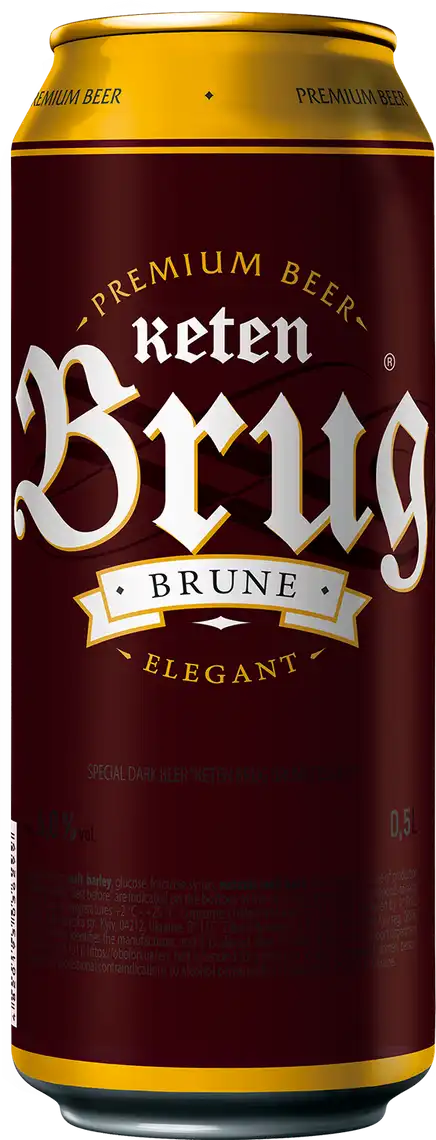 Фото 1 - Пиво Keten Brug Brune Elegant спеціальне темне пастеризоване 6% 0,5 л
