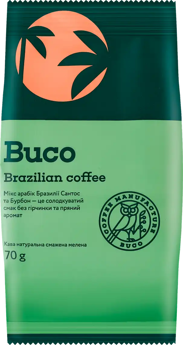 Фото 1 - Кава мелена Buco Brazilian coffee 70 г