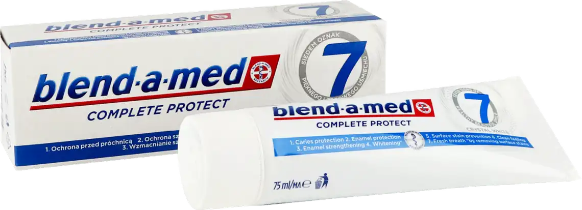 Фото 1 - Зубна паста Blend-a-Med Complete Protect 7 Кришталева Білизна 75 мл