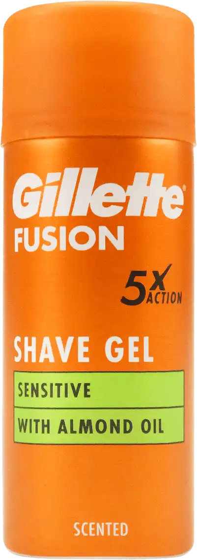 Фото 1 - Гель для гоління Gillette Fusion для чутливої шкіри 75мл