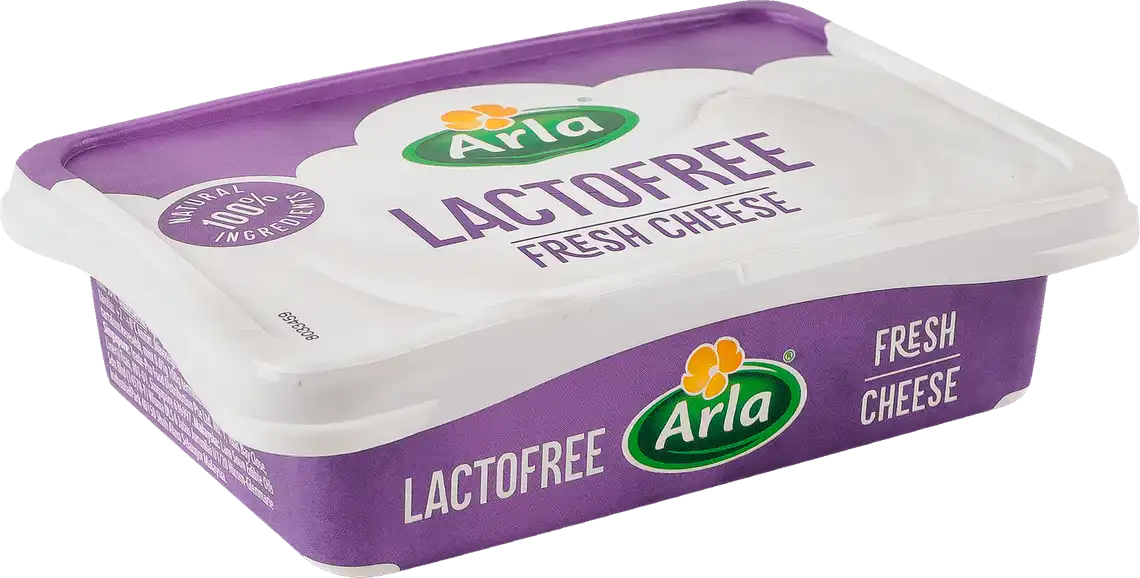 Фото 1 - Крем-сир Arla безлактозний натуральний 50% 200г