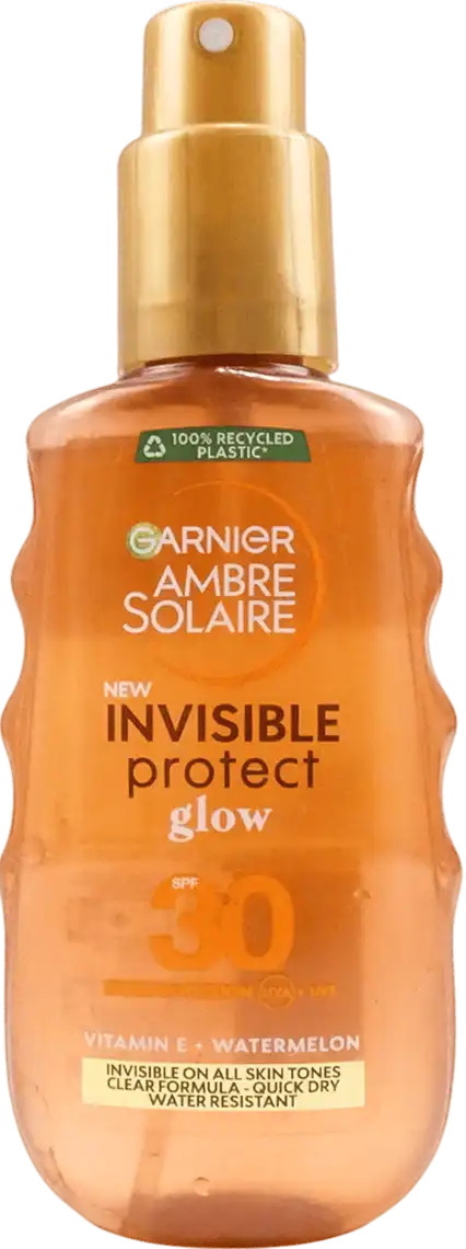 Фото 1 - Спрей сонцезахисний Garnier водостійкий SPF30 Invisible Protect Ambre Solaire 150 мл