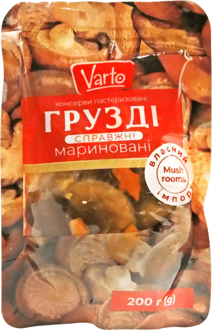 Фото 1 - Грузді Varto мариновані 200г