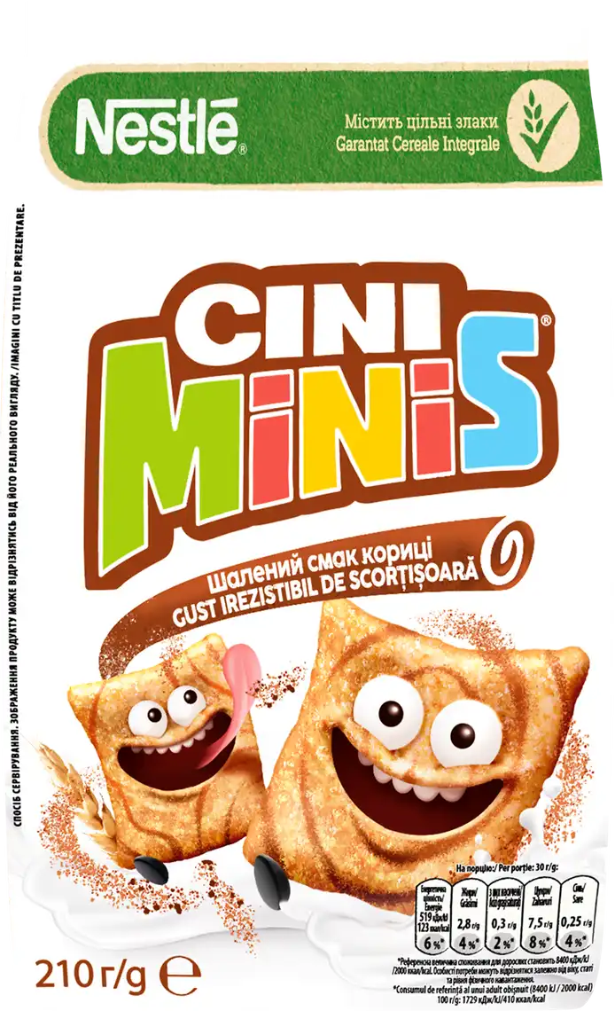 Фото 1 - Готовий сухий сніданок CINI-MINIS 210 г