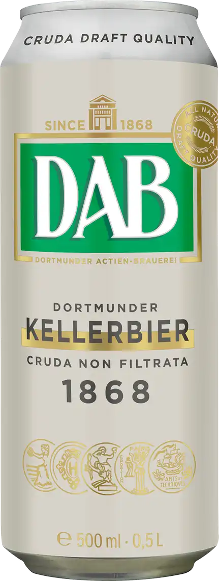 Фото 1 - Пиво DAB Kellerbier світле нефільтроване 5.6% 0.5л