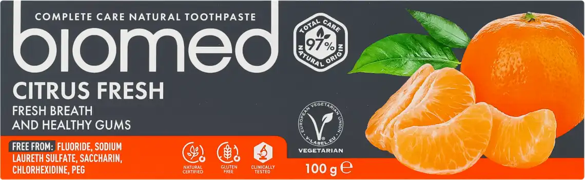 Фото 2 - Зубна паста Biomed Citrus Fresh Освіжаюча 100 мл