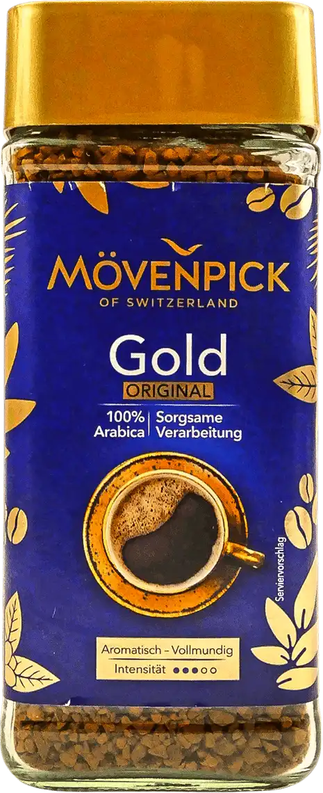 Фото 1 - Кава розчинна Movenpick Gold 100 г