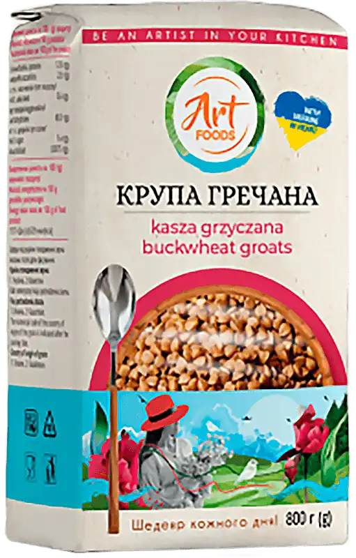 Фото 1 - Крупа гречана Art Foods ядриця 800г