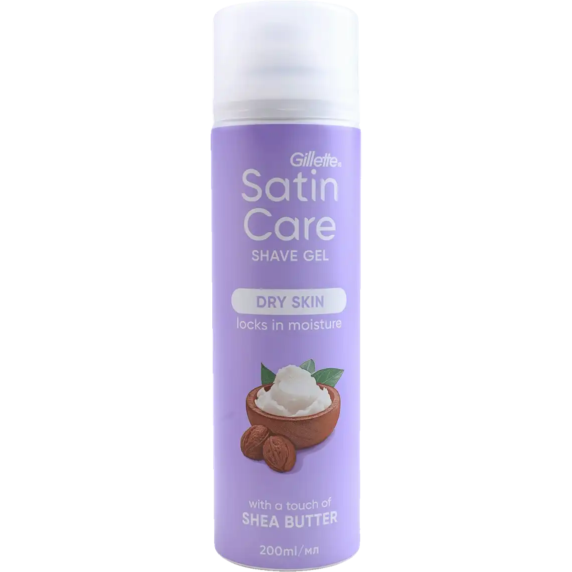 Фото 1 - Гель для гоління Gillette Satin Care Dry Skin з маслом ши 200 мл